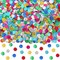 Multicolor Sparkle Foil Confetti – Round Metallic Table Scatter for Parties